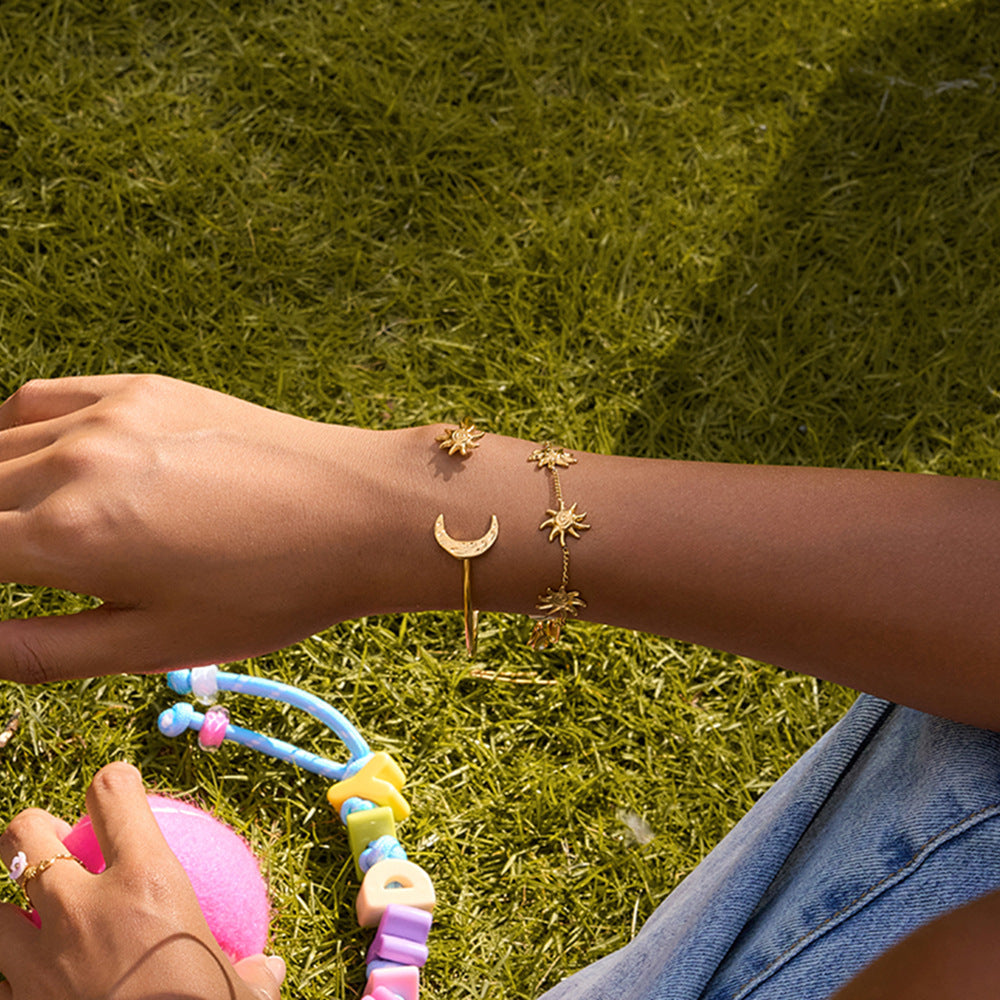 Eclipse Moon & Sun Bracelet