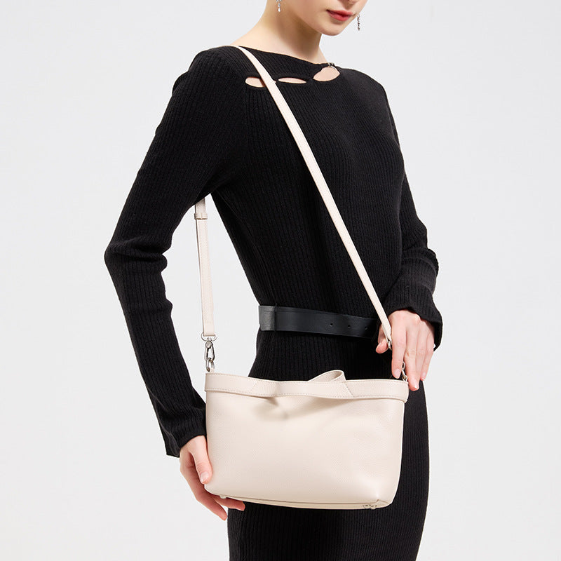 Sand Dune Mini Tote Genuine Leather Clutch Bag