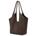 The Ethereal V-Cut Genuine Leather Bag | Minimalist Pebbled Hobo Tote