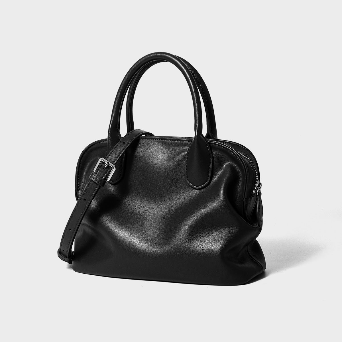 The Cambridge Folio Genuine Leather Crossbody Bag with Flap Closure