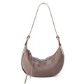 Sable Slouch Crescent Hobo Genuine Leather Bag