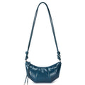 The Artisan Croissant Genuine Leather Bag | Minimalist Knotted Paneled Hobo