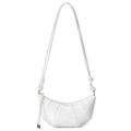 The Artisan Croissant Genuine Leather Bag | Minimalist Knotted Paneled Hobo