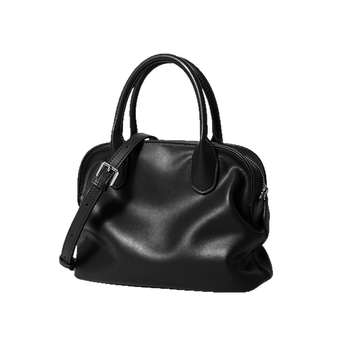 The Cambridge Folio Genuine Leather Crossbody Bag with Flap Closure