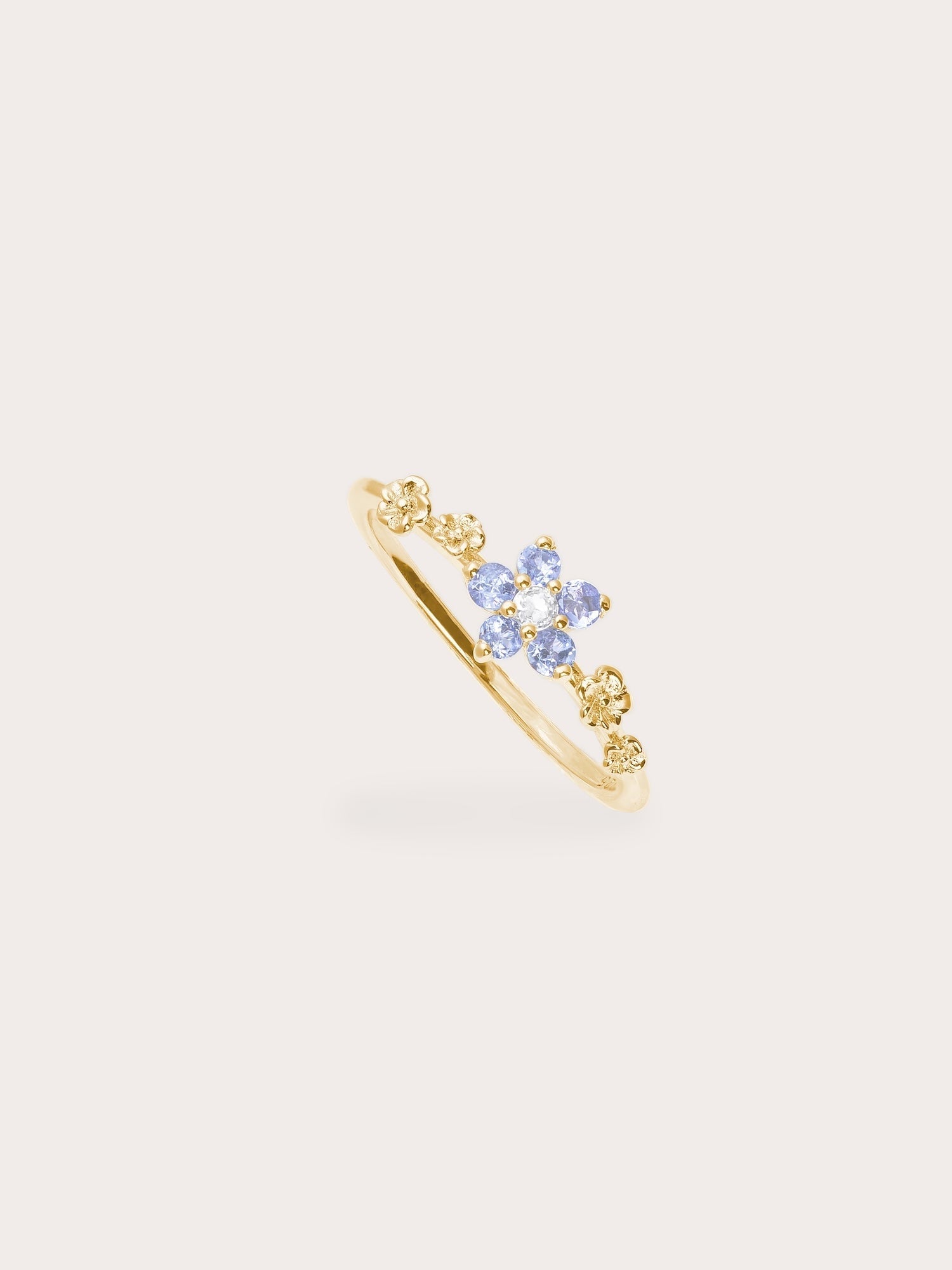 Periwinkle Blossom Ring - Tanzanite