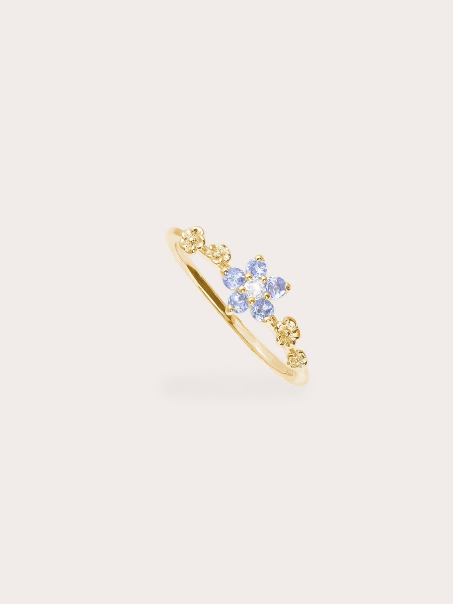 Periwinkle Blossom Ring - Tanzanite