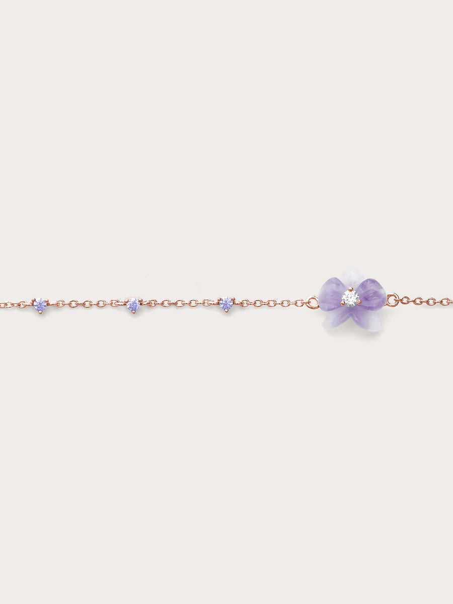 Purple Orchid Bracelet