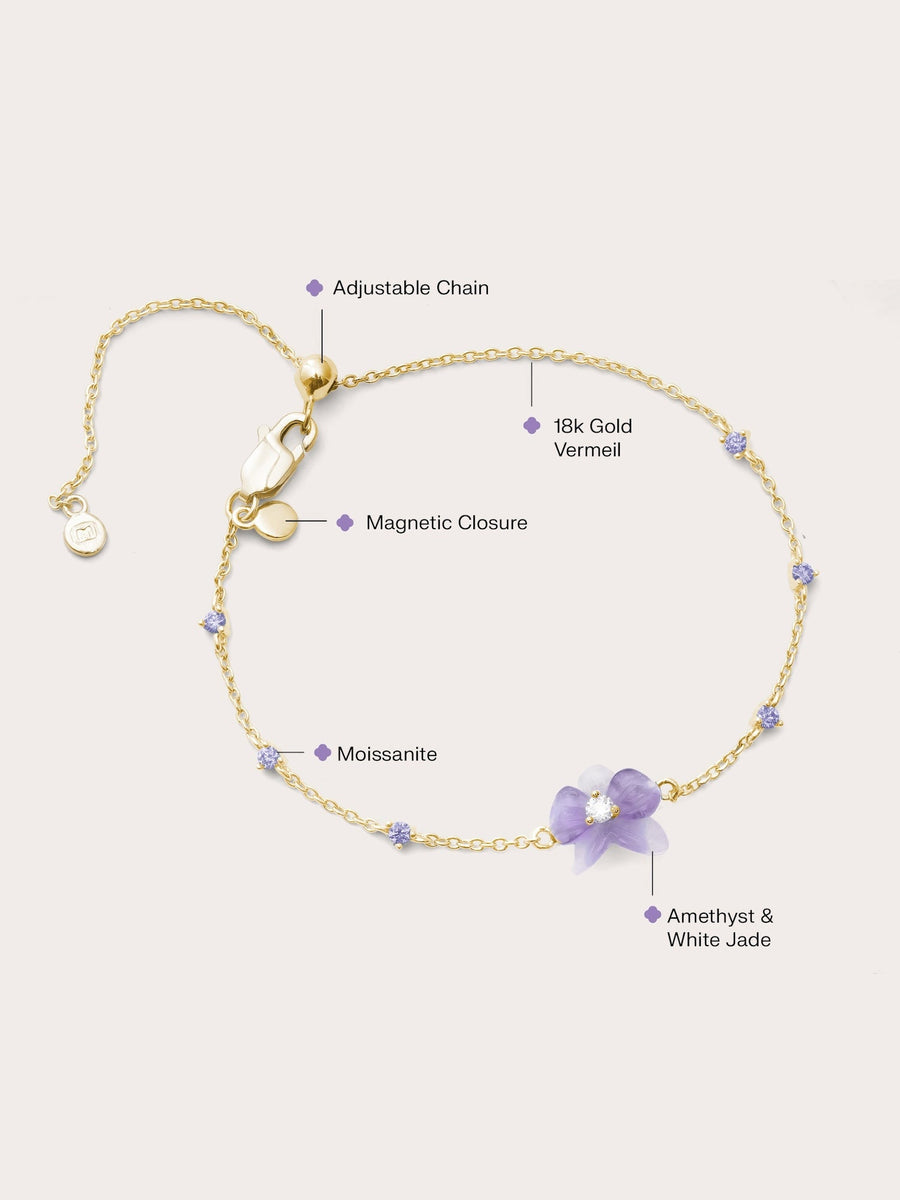 Purple Orchid Bracelet