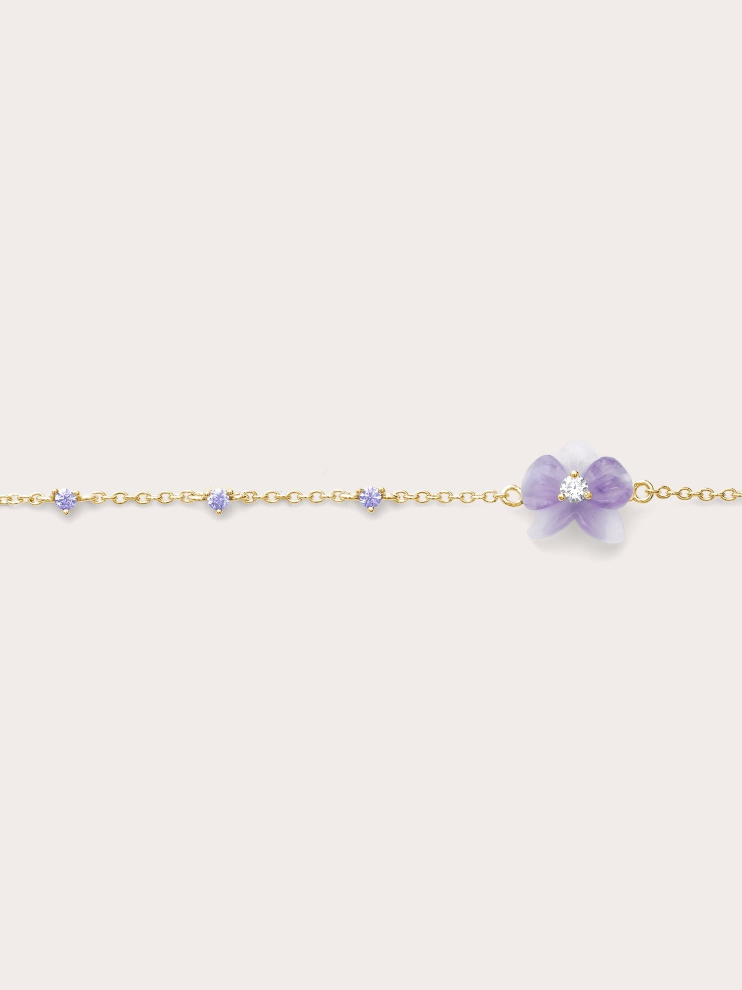 Purple Orchid Bracelet