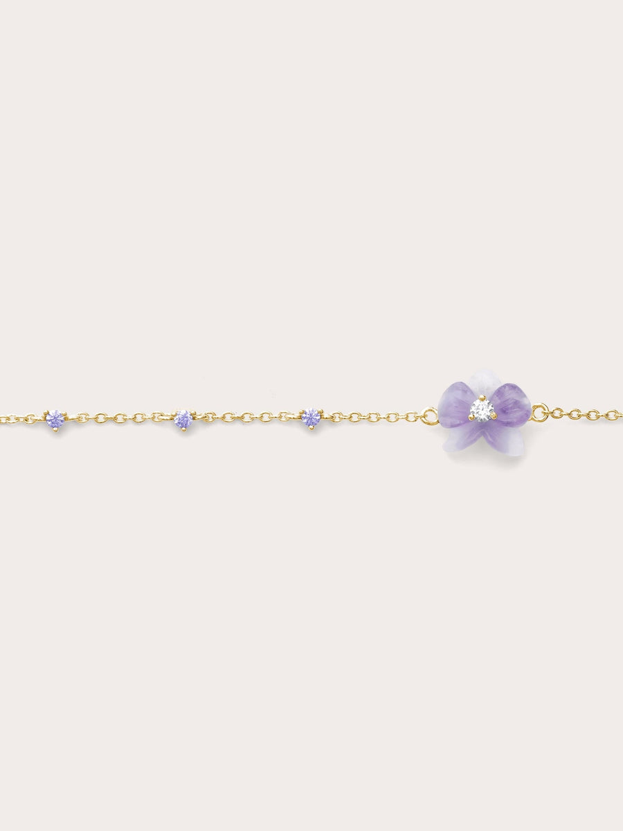 Purple Orchid Bracelet