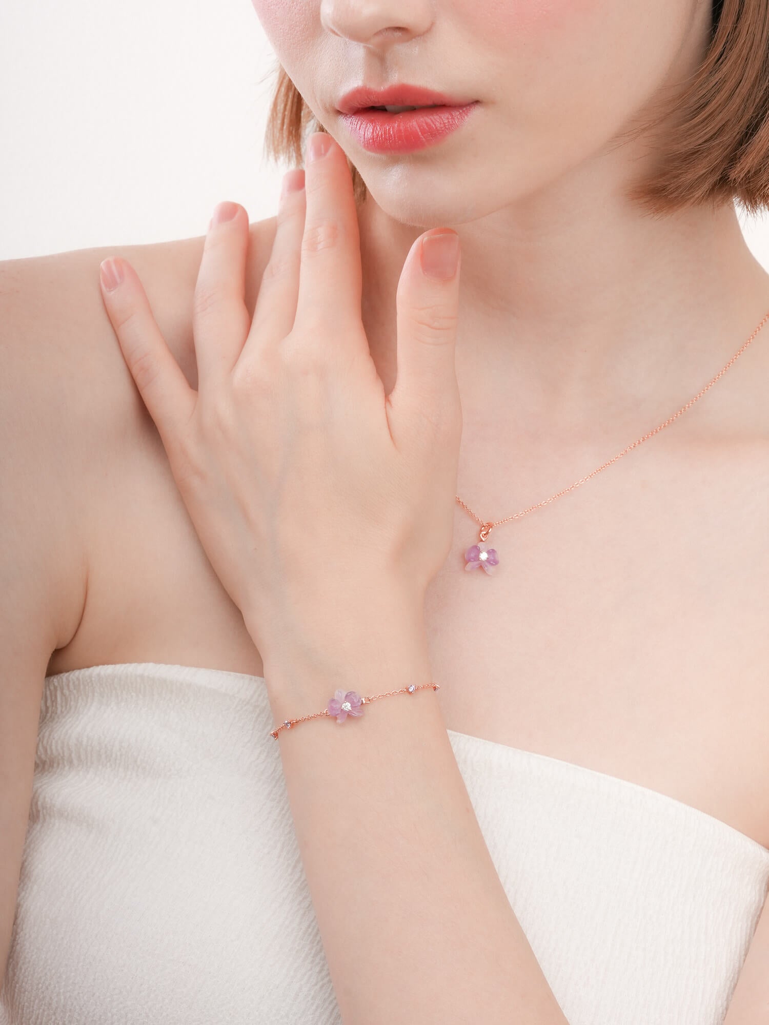 Purple Orchid Bracelet