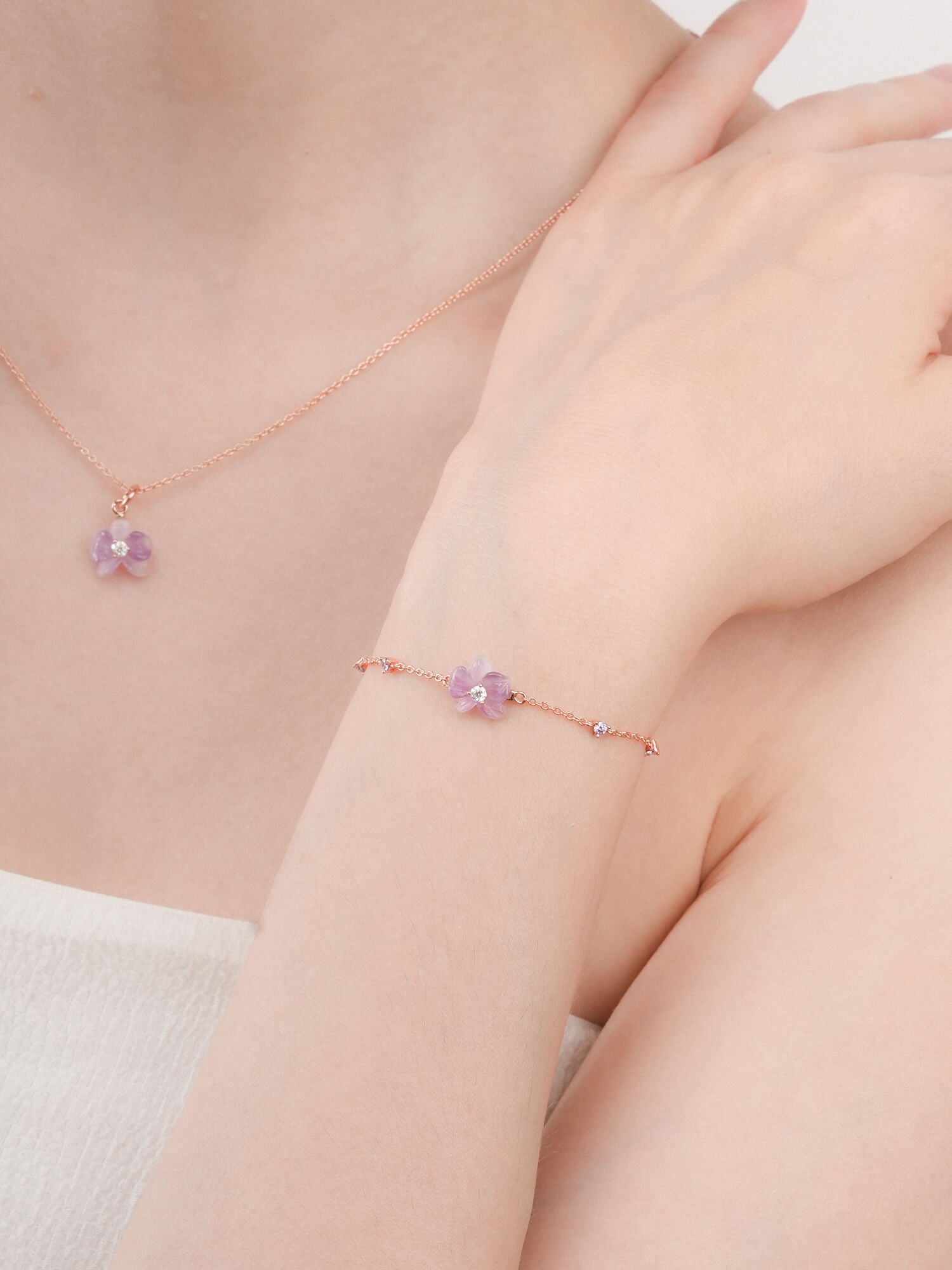 Purple Orchid Bracelet