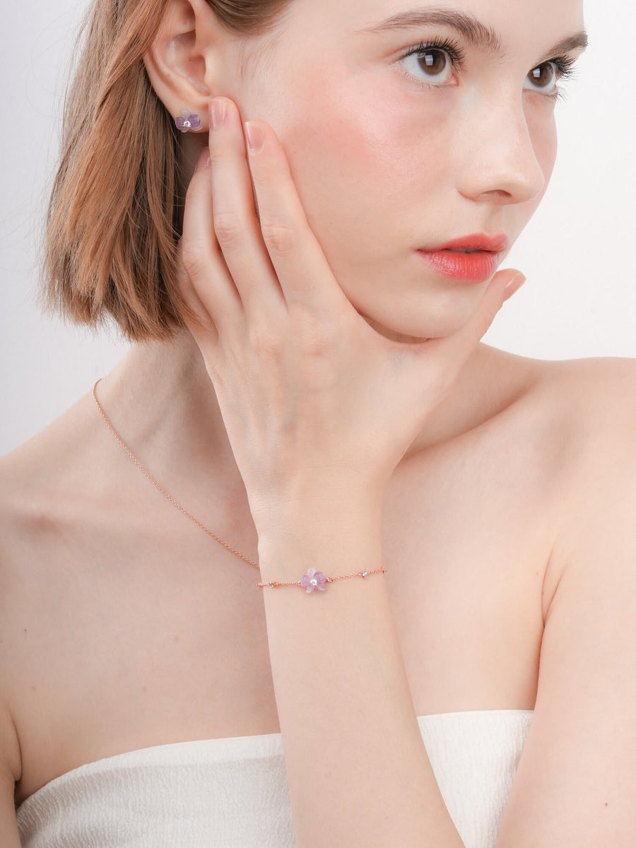 Purple Orchid Bracelet