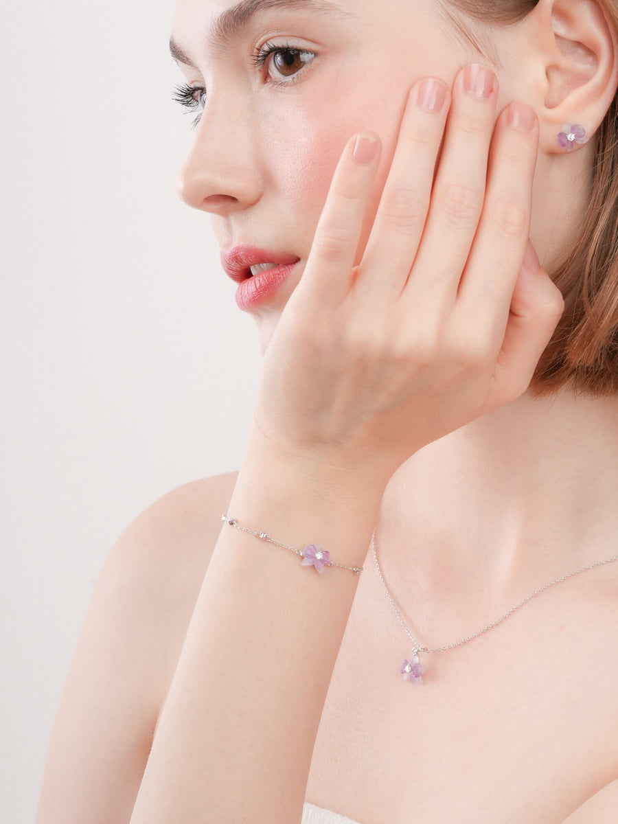 Purple Orchid Bracelet