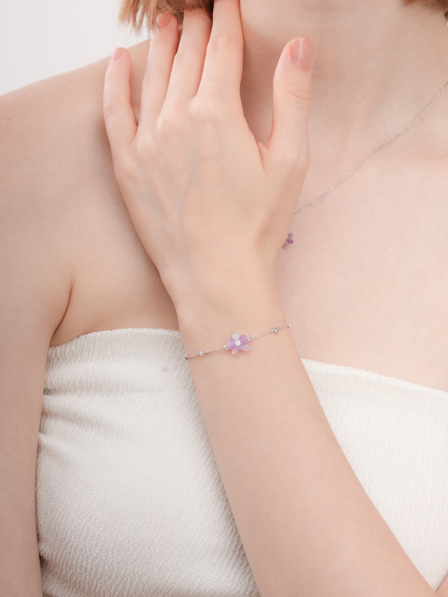 Purple Orchid Bracelet