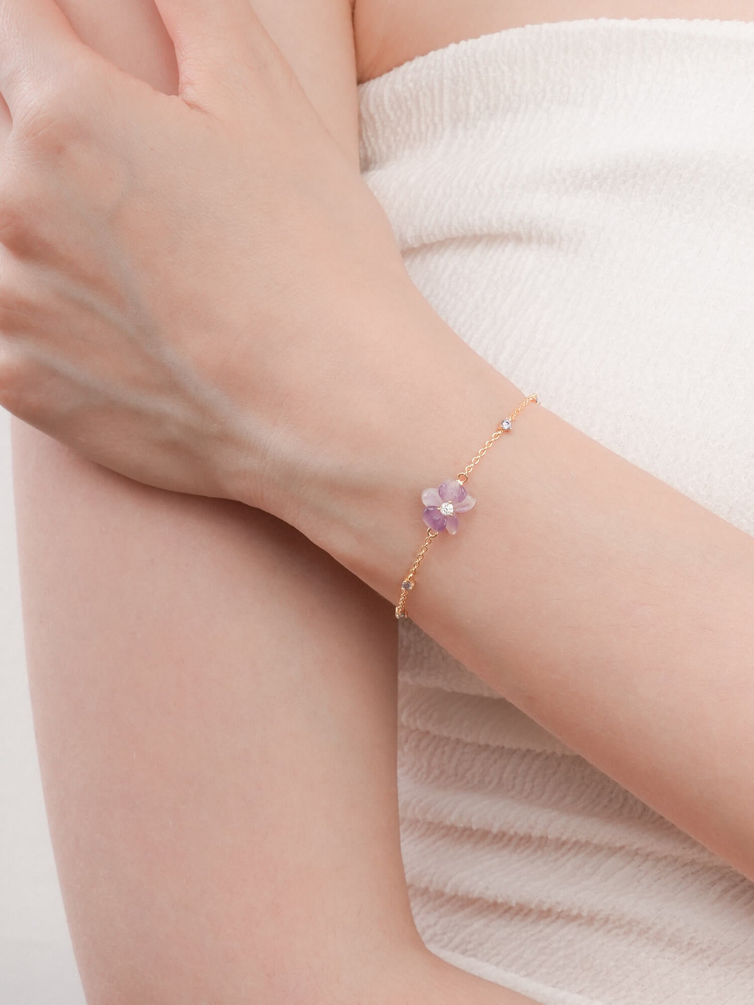 Purple Orchid Bracelet