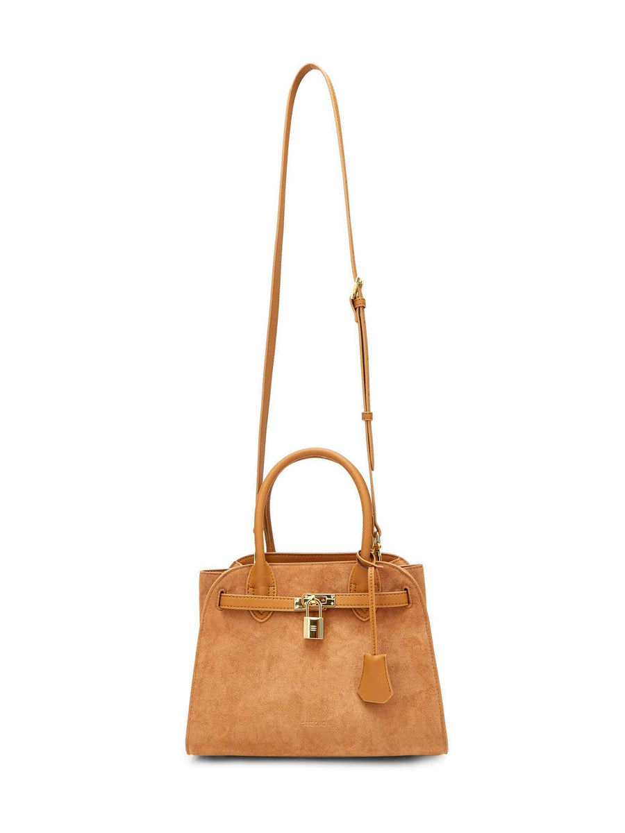 Ramona Top Handle Crossbody Bag - Light Brown