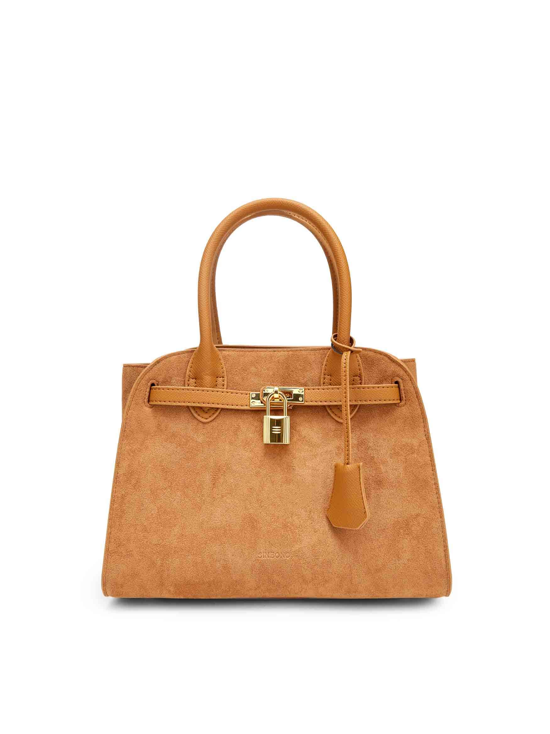 Ramona Top Handle Crossbody Bag - Light Brown