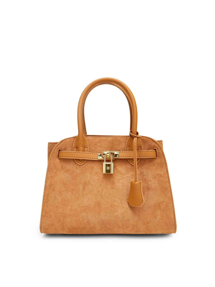 Ramona Top Handle Crossbody Bag - Light Brown