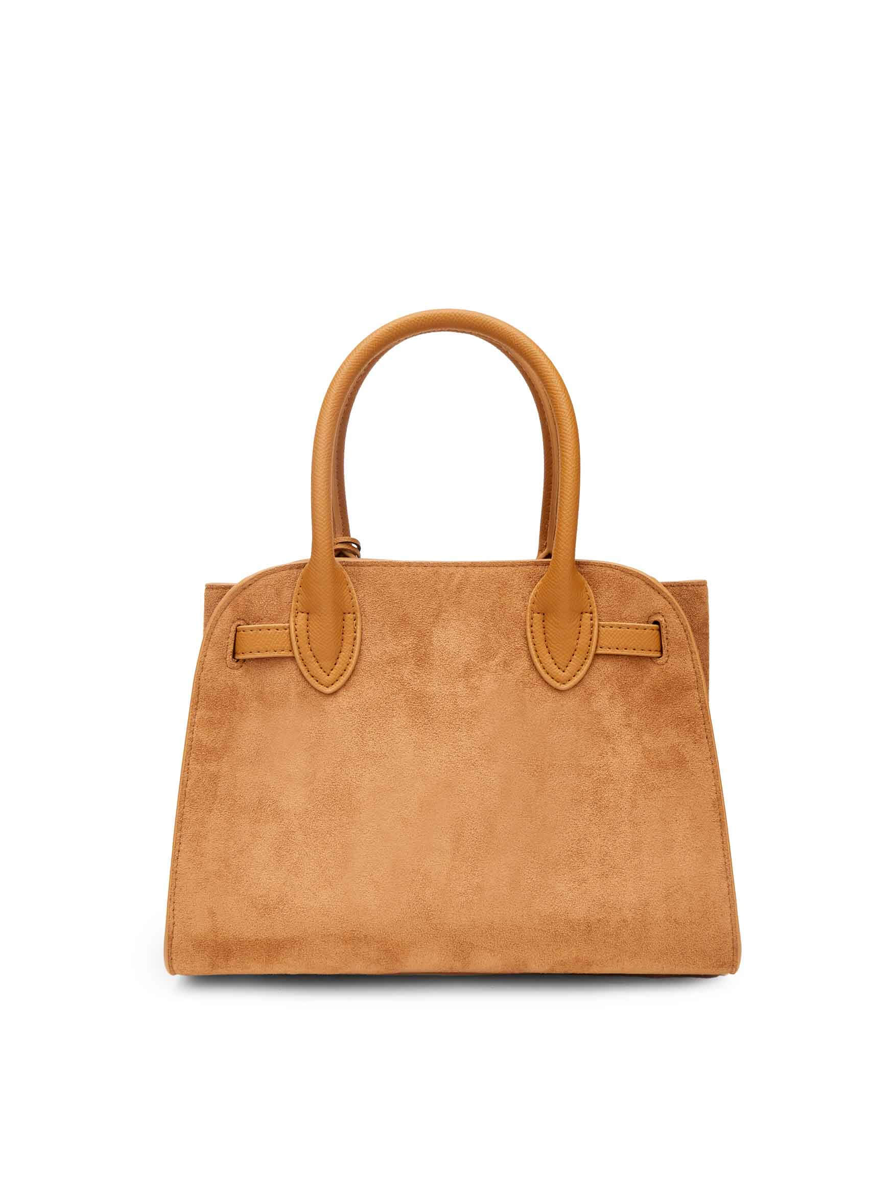 Ramona Top Handle Crossbody Bag - Light Brown