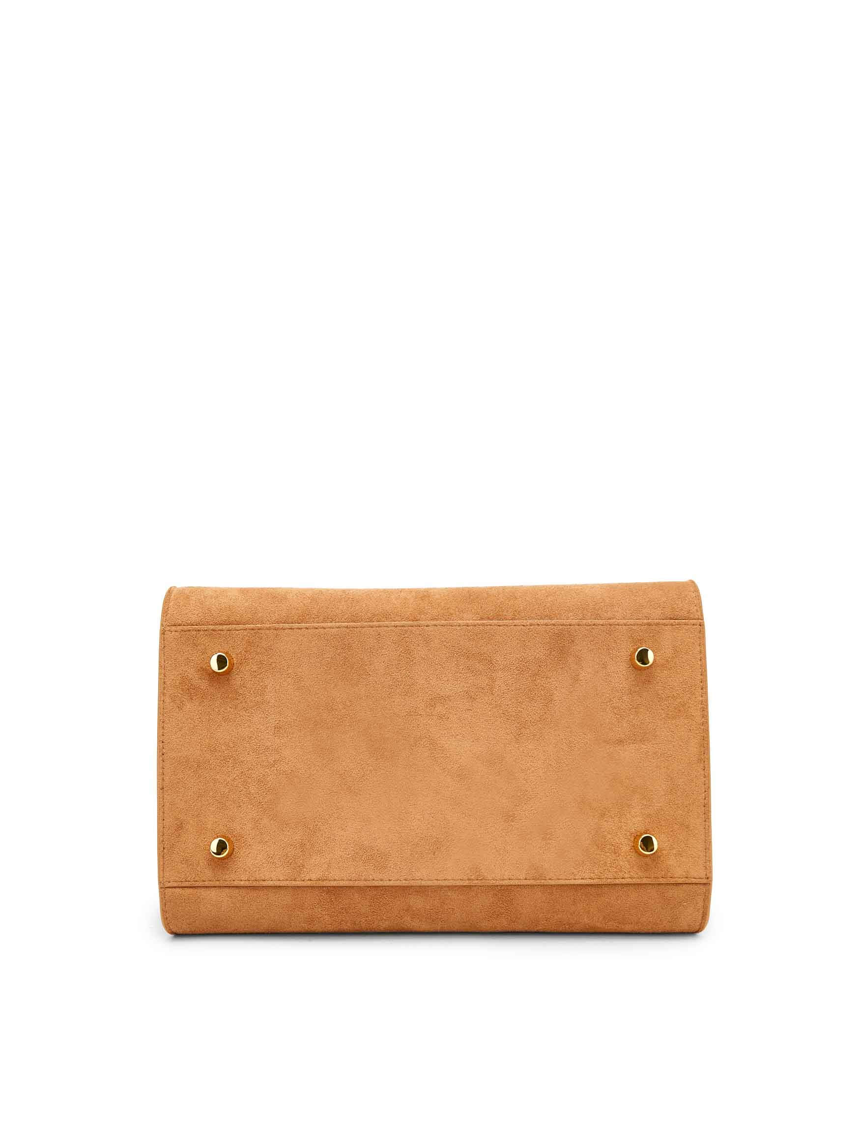 Ramona Top Handle Crossbody Bag - Light Brown