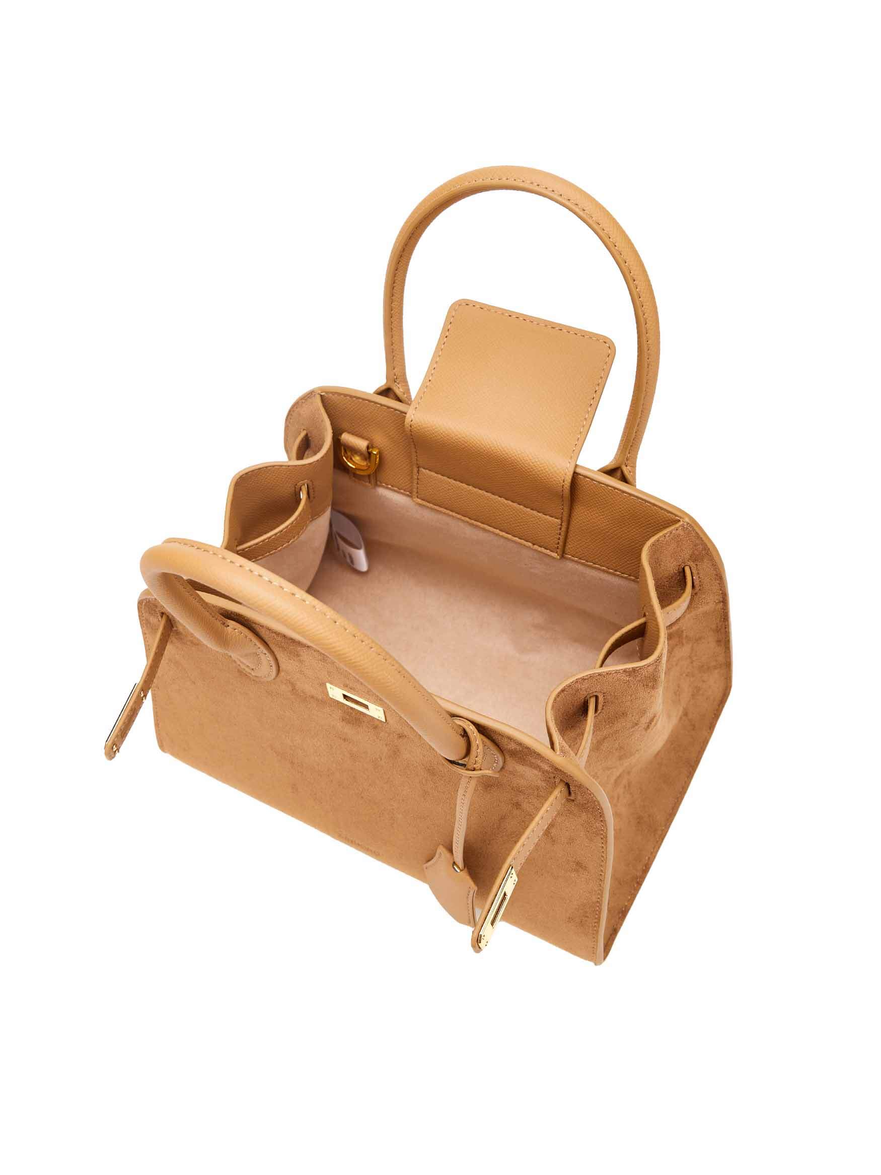 Ramona Top Handle Crossbody Bag - Brown
