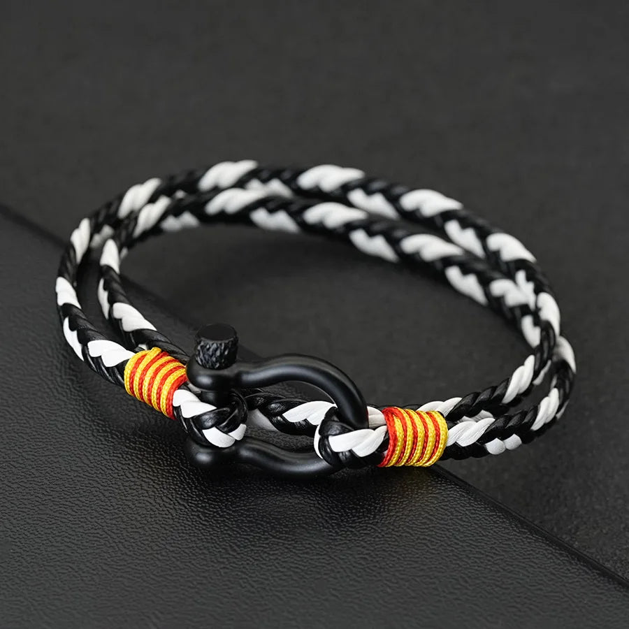 Noter Stylish Men Leather Bracelet Selected High Quality Skin Friendly Materials No Allergies Deformities 7 Colors Available