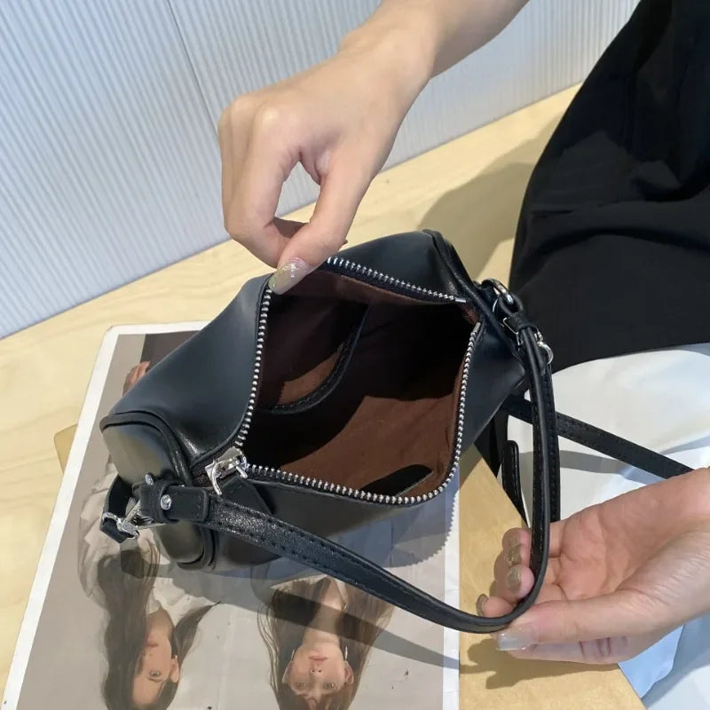 The Cecile — Leather Cylinder Bag