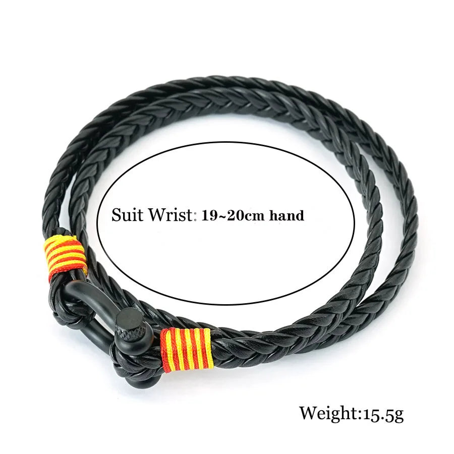 Noter Stylish Men Leather Bracelet Selected High Quality Skin Friendly Materials No Allergies Deformities 7 Colors Available