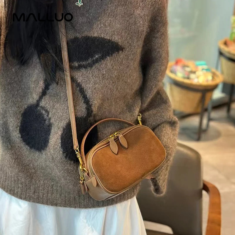 The Rosalind — Suede Camera Bag