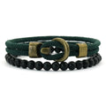 Noter Novel 2Pcs Per Set Men Bracelet Premium Selected 4mm Moisture Wicking String 6 Color Options Versatile Accessories Jewelry