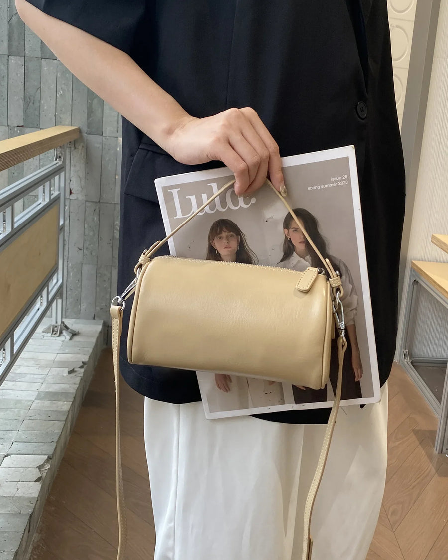 The Cecile — Leather Cylinder Bag
