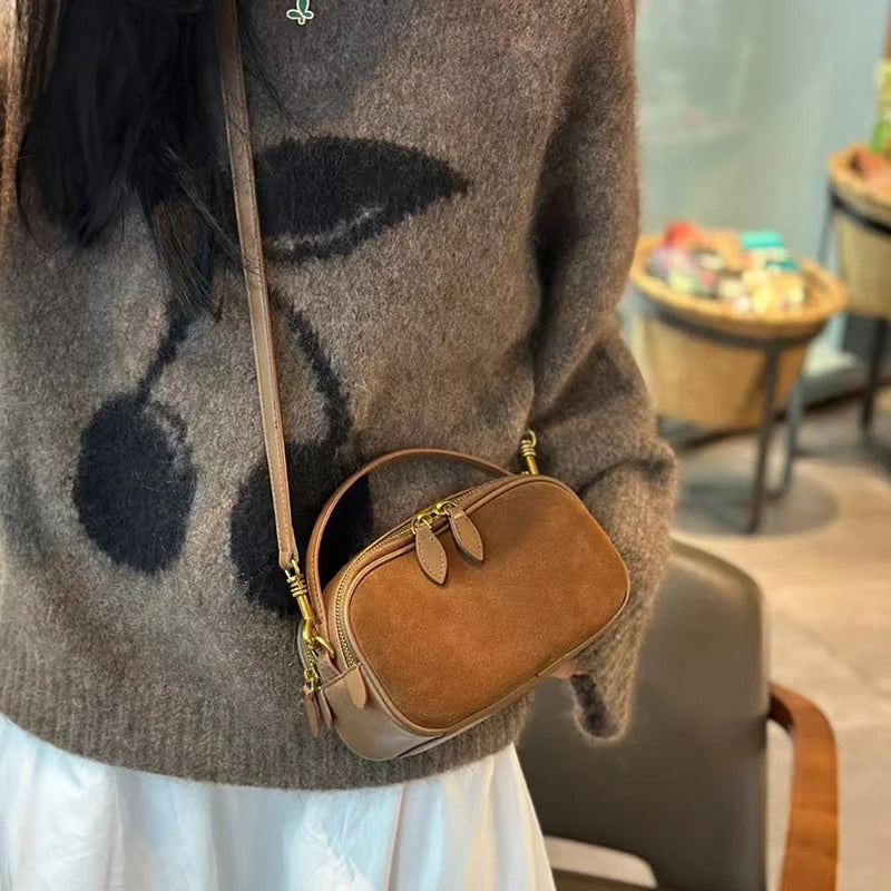 The Rosalind — Suede Camera Bag
