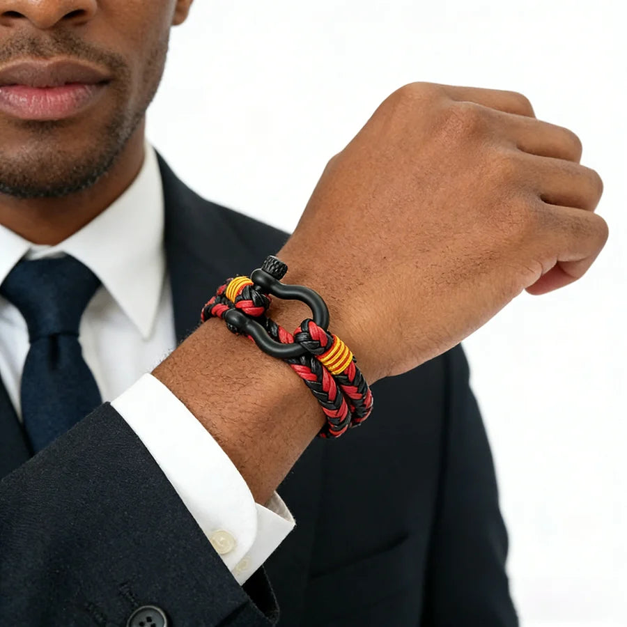 Noter Stylish Men Leather Bracelet Selected High Quality Skin Friendly Materials No Allergies Deformities 7 Colors Available