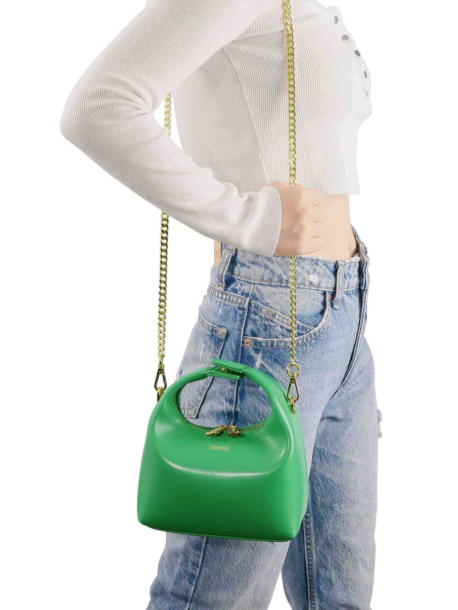 Vienna Top Handle Crossbody Bag - Grass Green