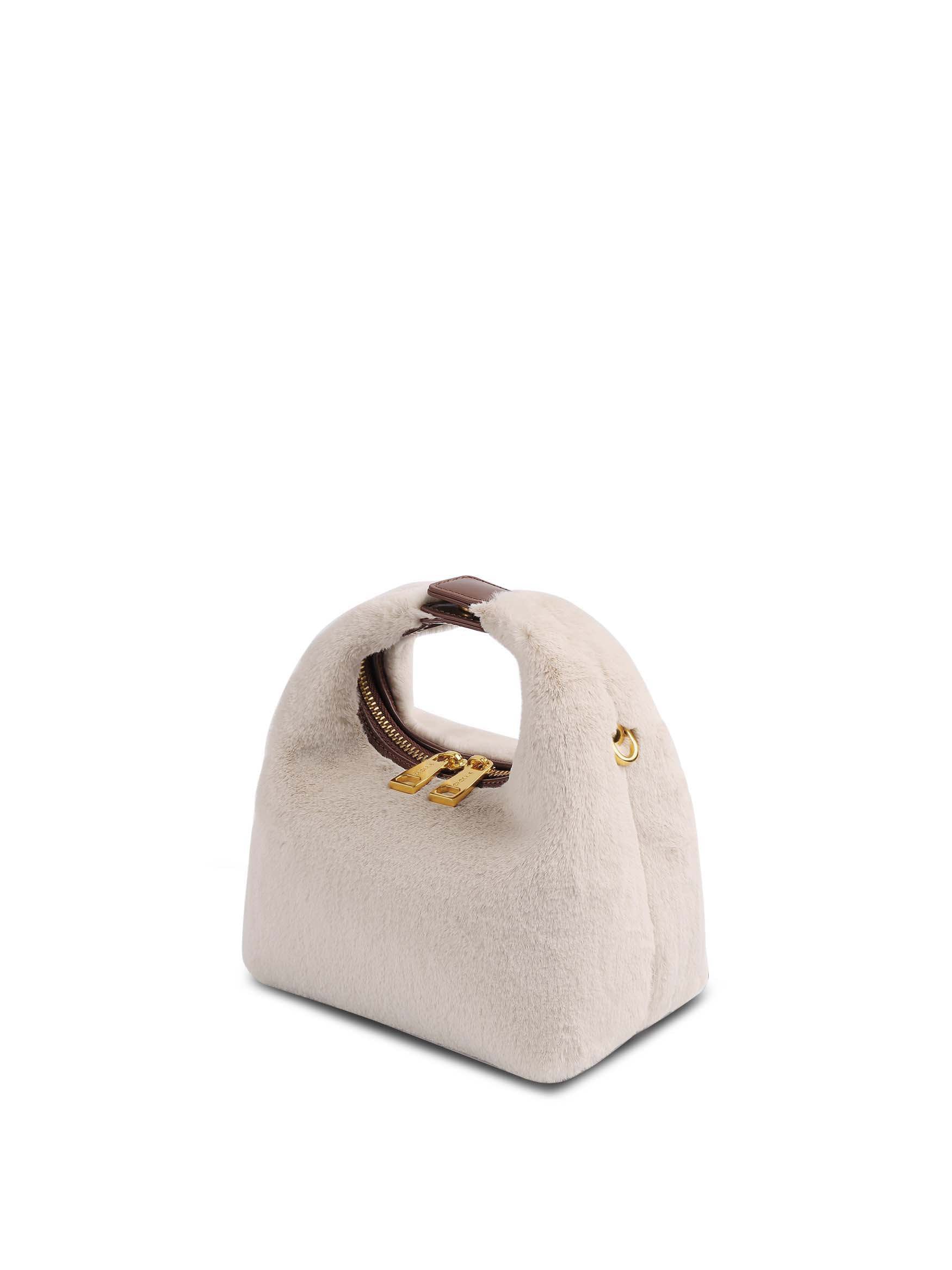 Vienna Top Handle Crossbody Bag- Light Beige
