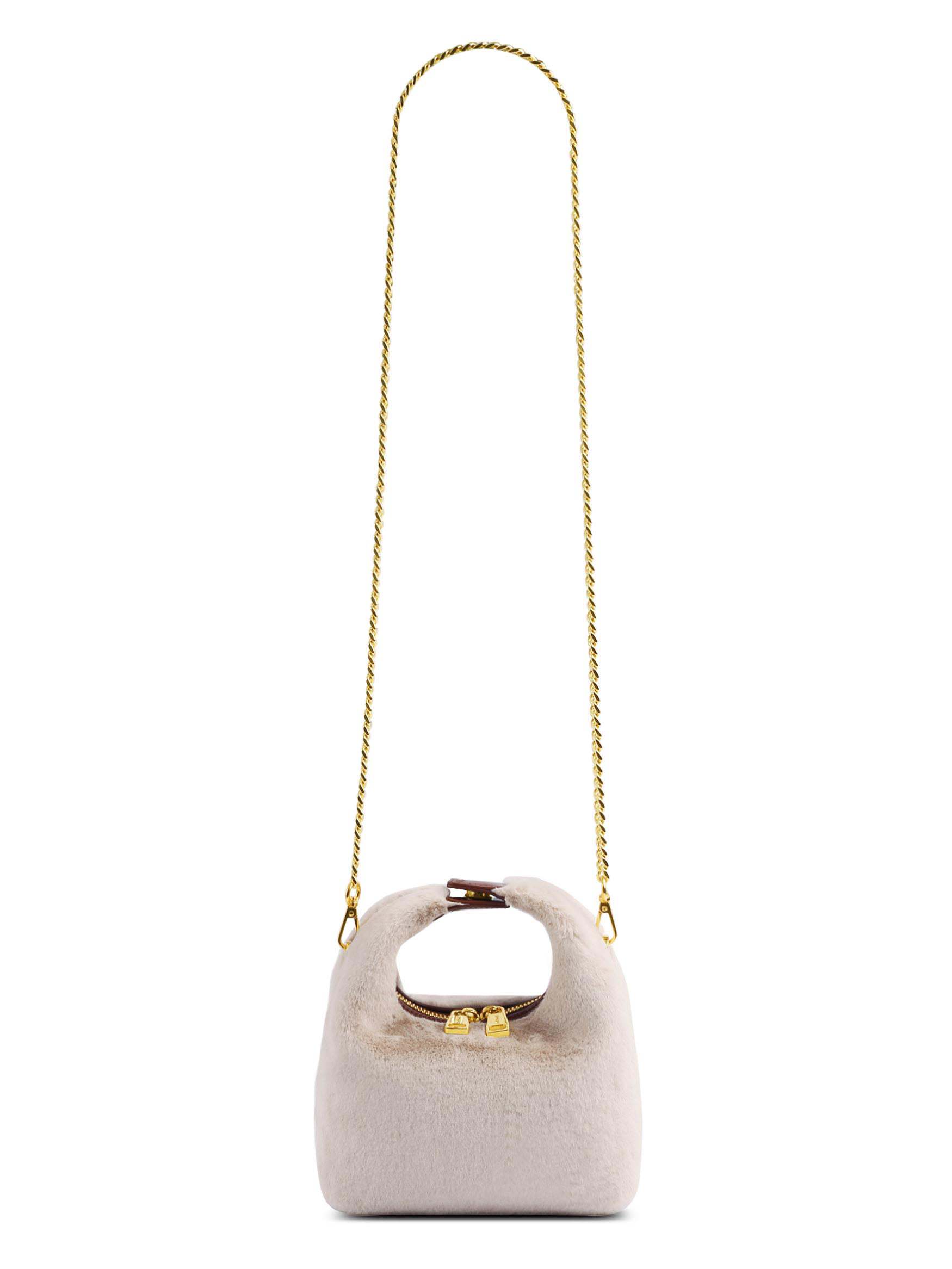 Vienna Top Handle Crossbody Bag- Light Beige