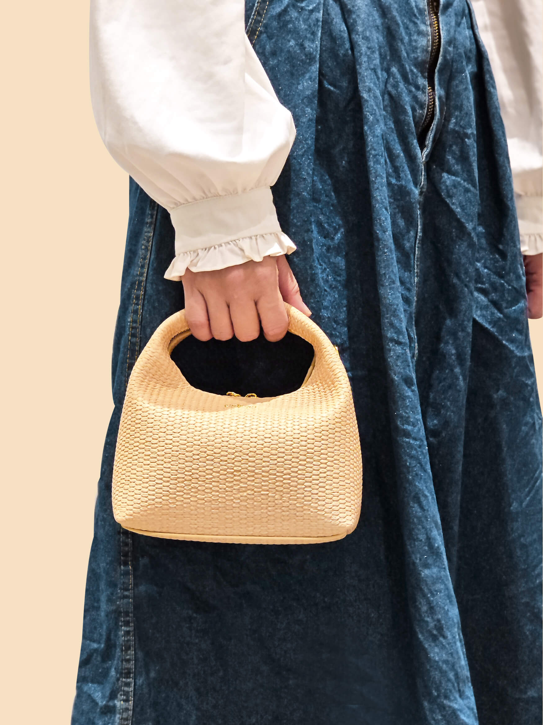 Vienna Top Handle Crossbody Bag  - Milk Yellow