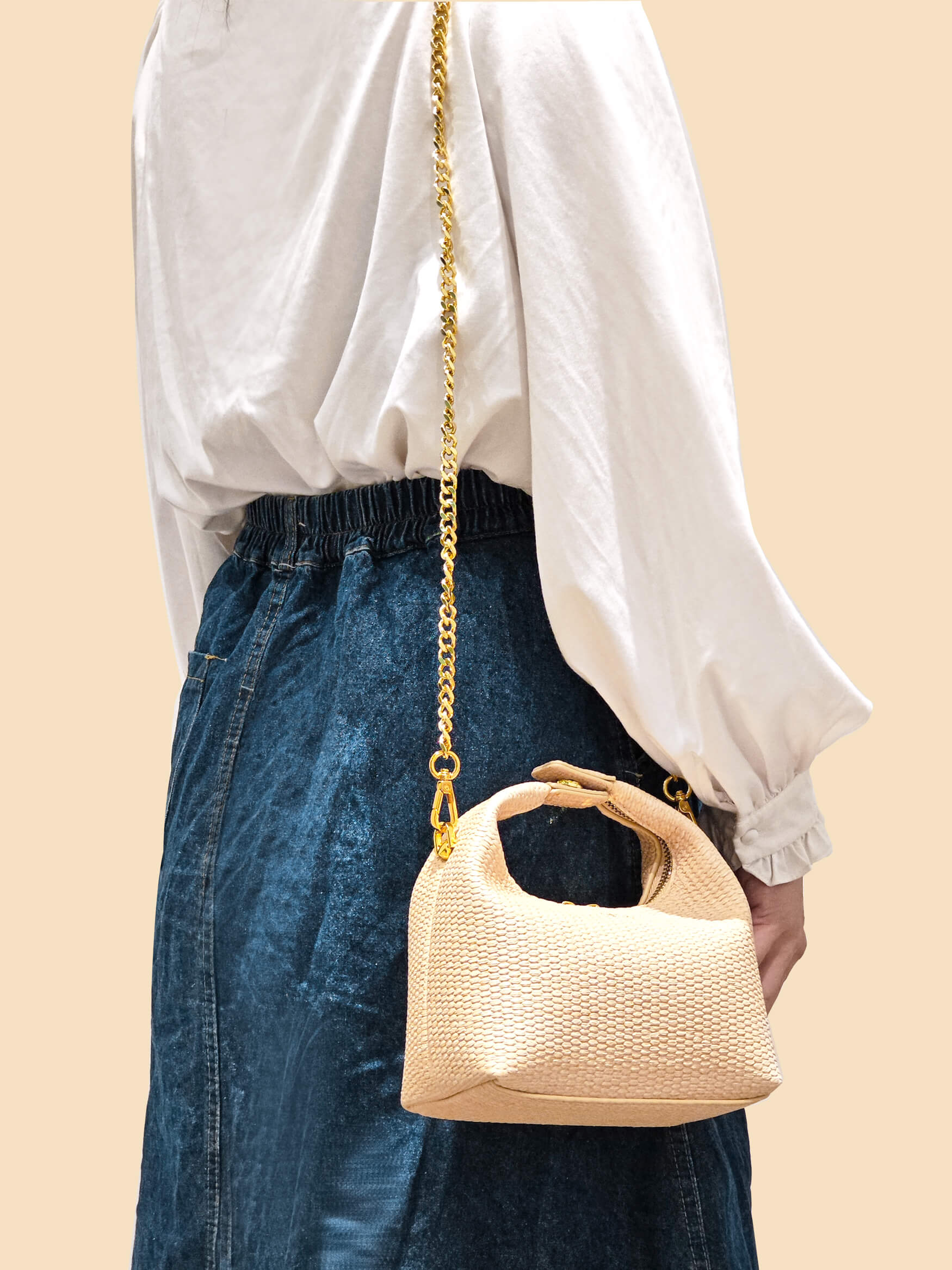 Vienna Top Handle Crossbody Bag  - Milk Yellow