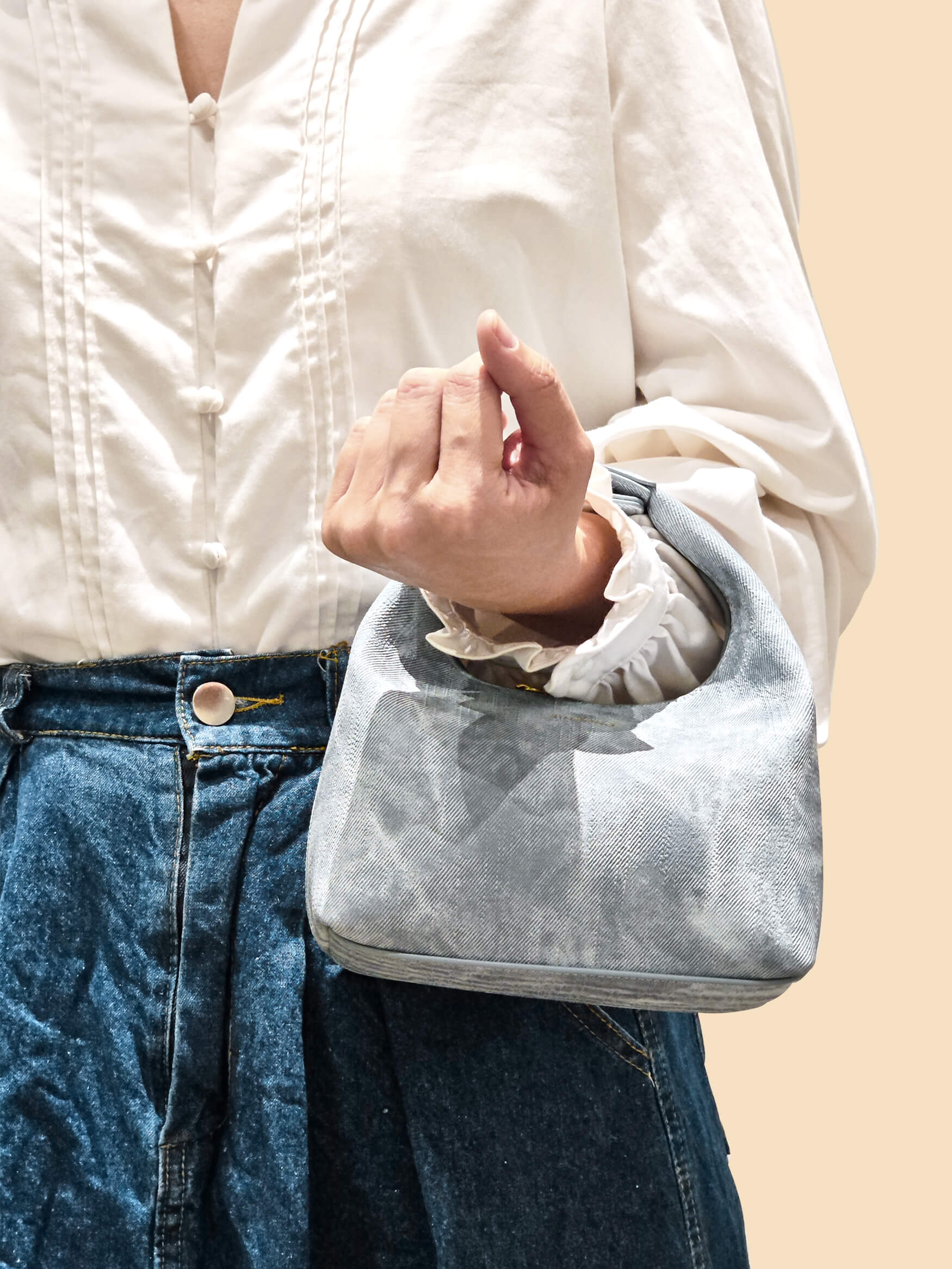 Vienna Top Handle Crossbody Bag  - Mist Blue