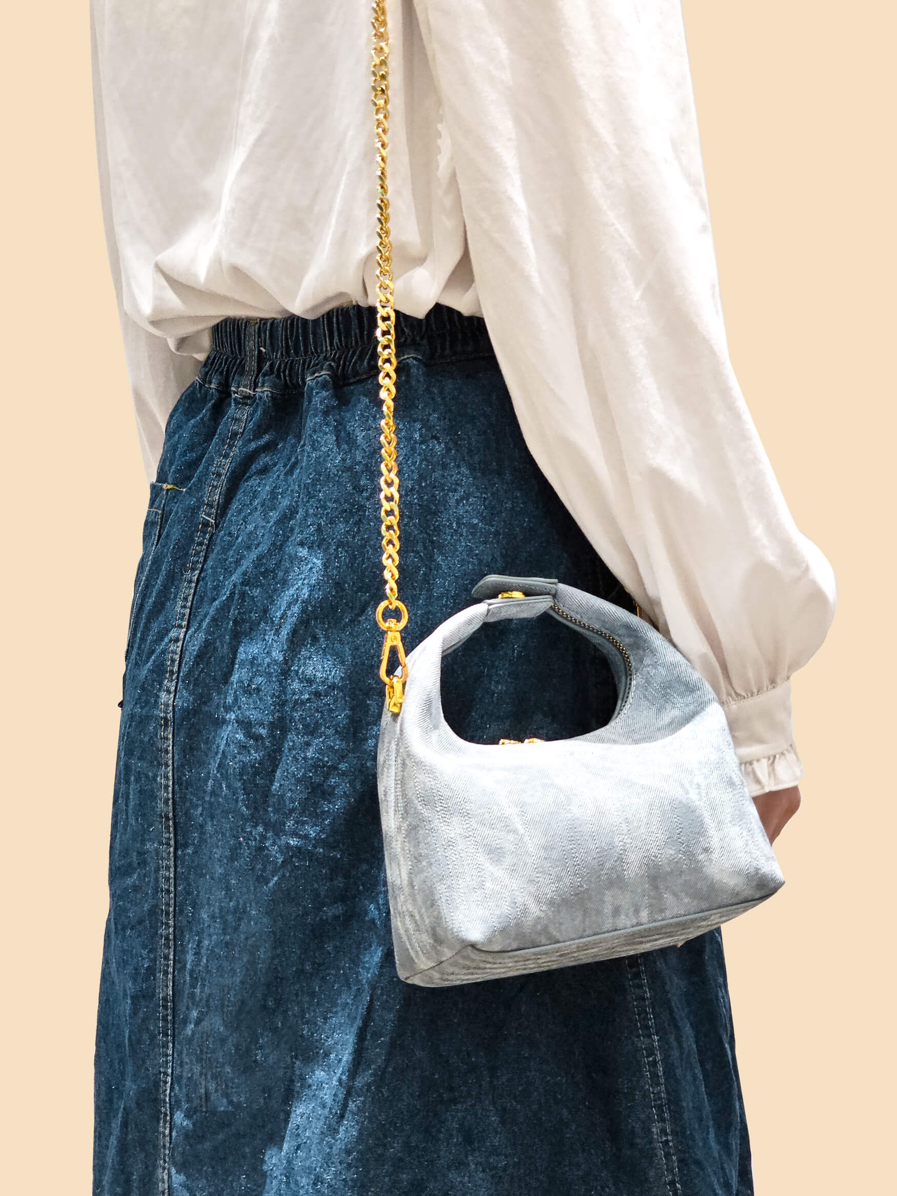 Vienna Top Handle Crossbody Bag  - Mist Blue