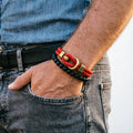 Noter Novel 2Pcs Per Set Men Bracelet Premium Selected 4mm Moisture Wicking String 6 Color Options Versatile Accessories Jewelry
