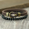 Noter Novel 2Pcs Per Set Men Bracelet Premium Selected 4mm Moisture Wicking String 6 Color Options Versatile Accessories Jewelry