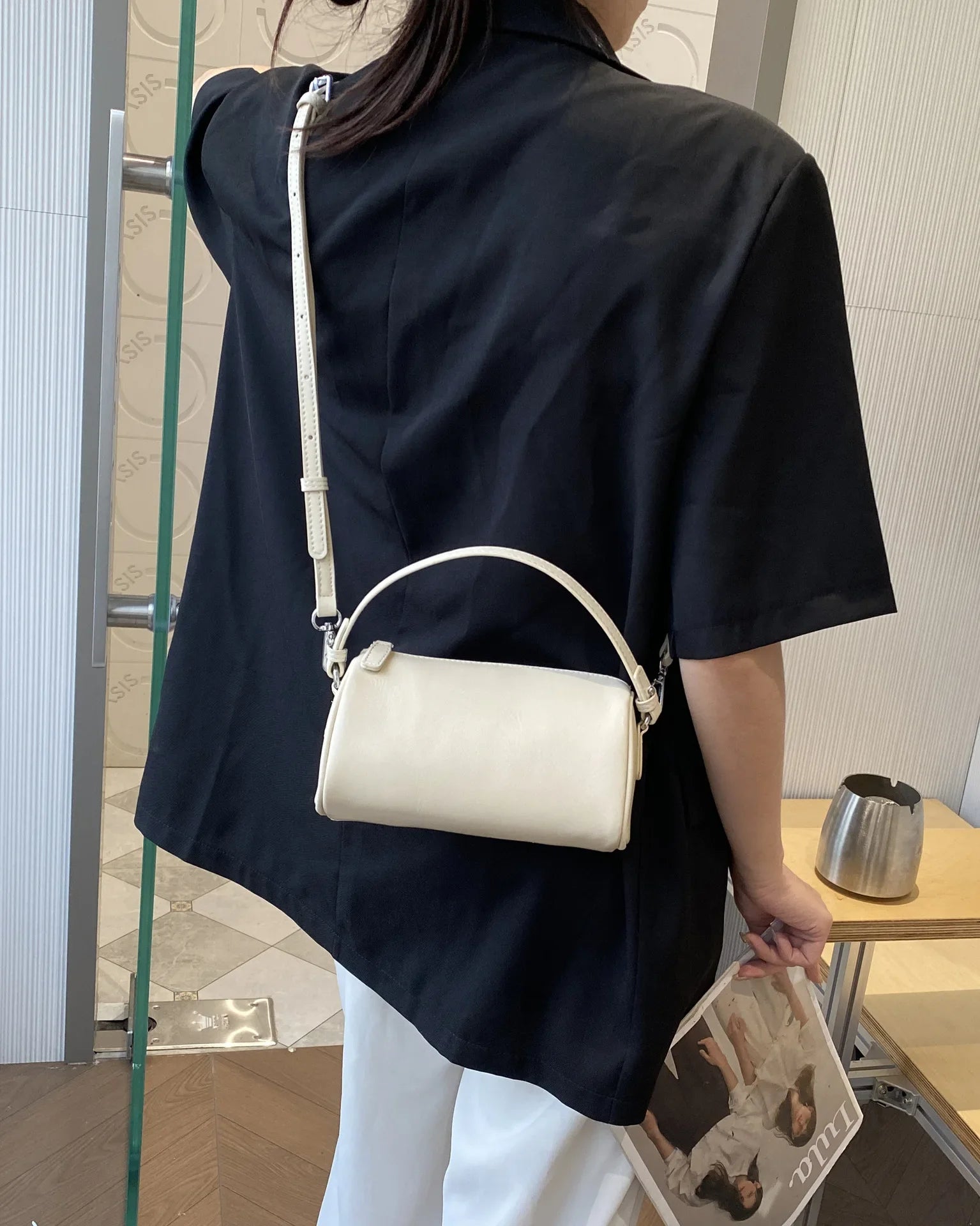 The Cecile — Leather Cylinder Bag