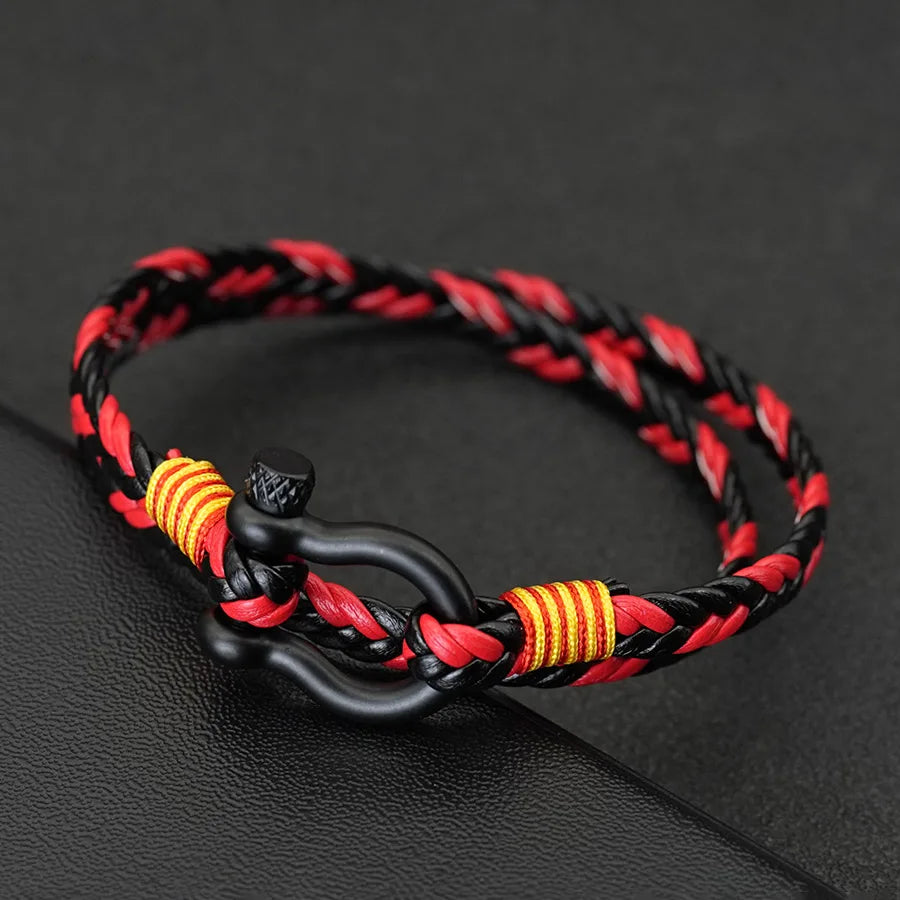 Noter Stylish Men Leather Bracelet Selected High Quality Skin Friendly Materials No Allergies Deformities 7 Colors Available
