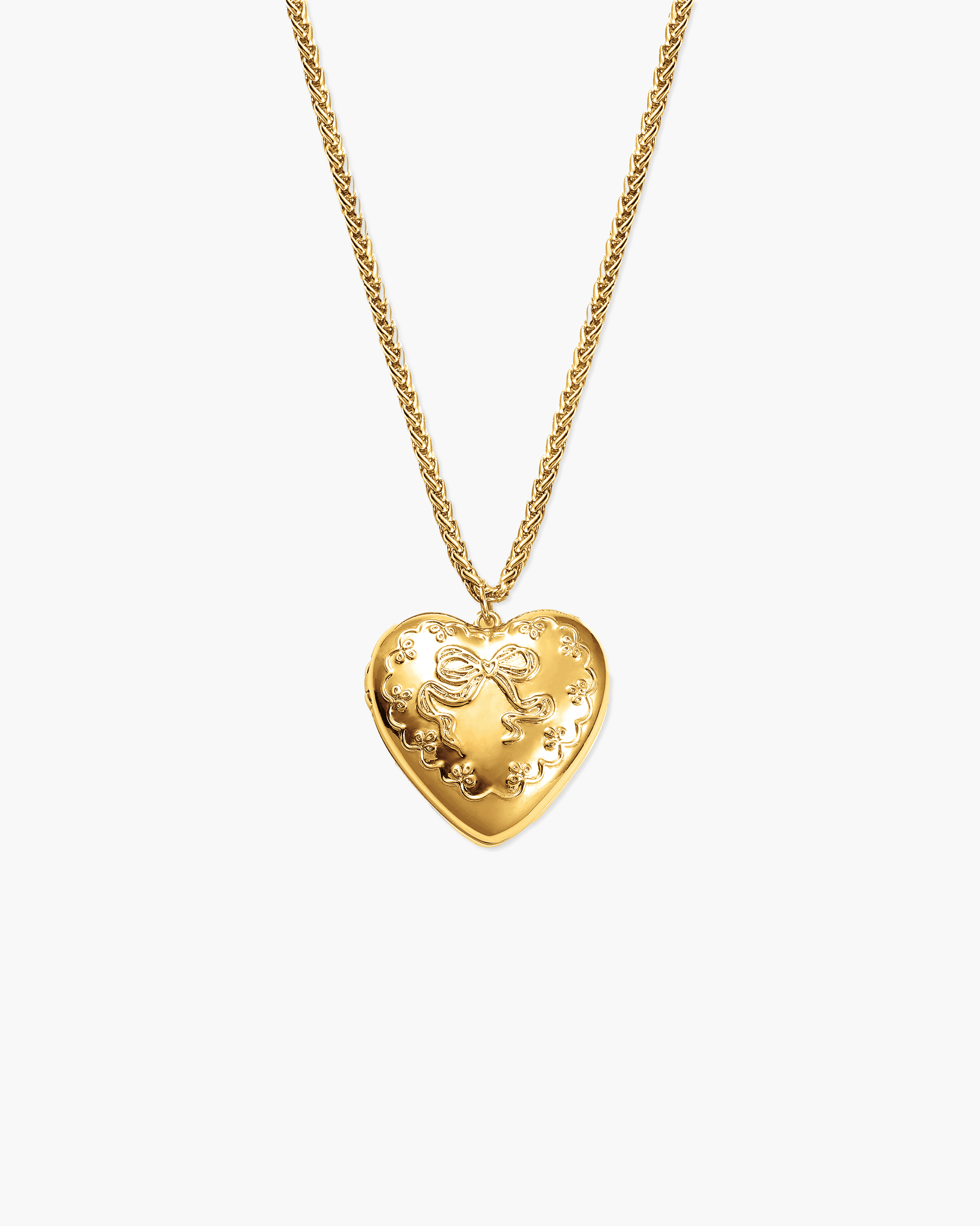 Tender Openable Locket Necklace in Gold
