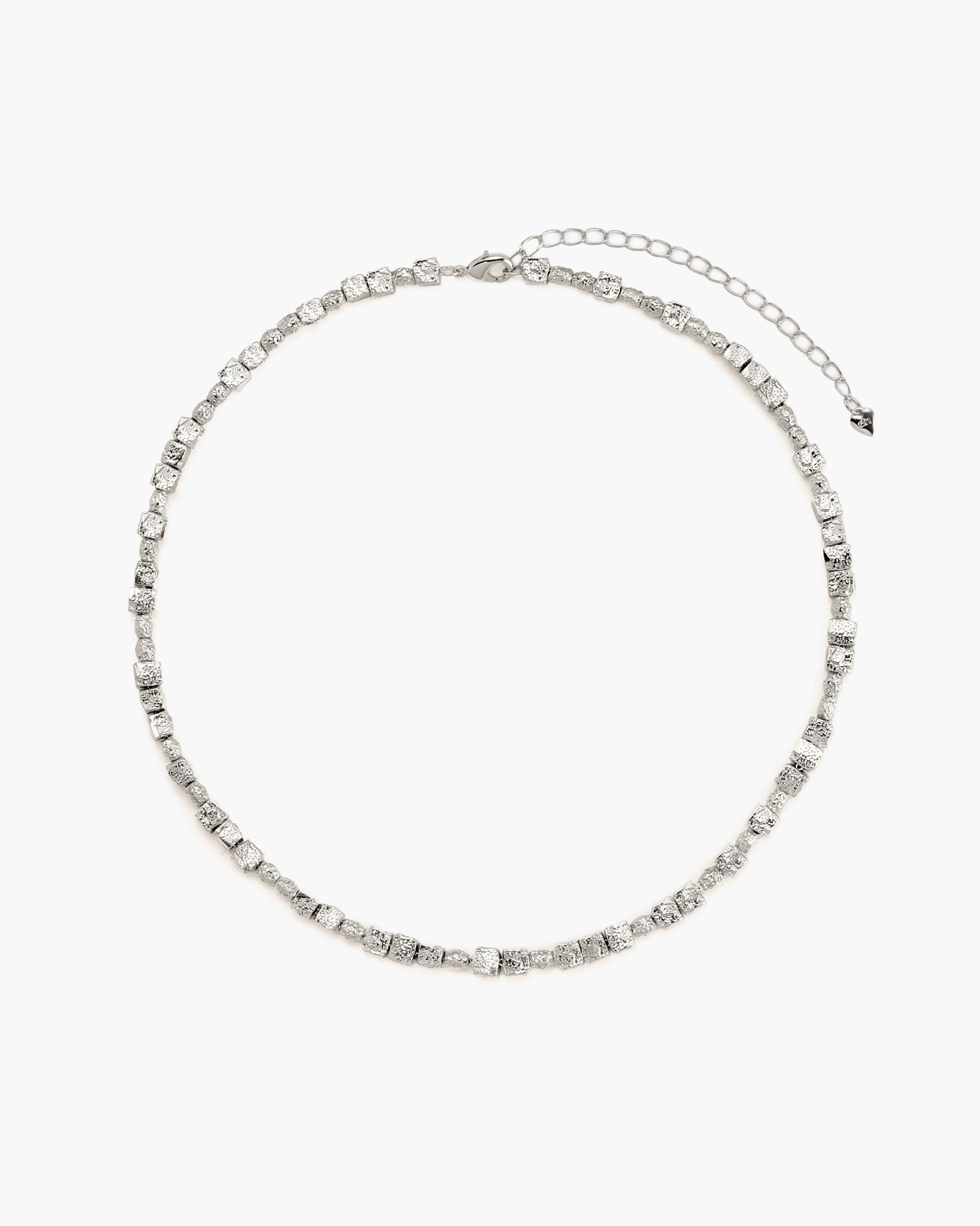 Textured Square Necklace