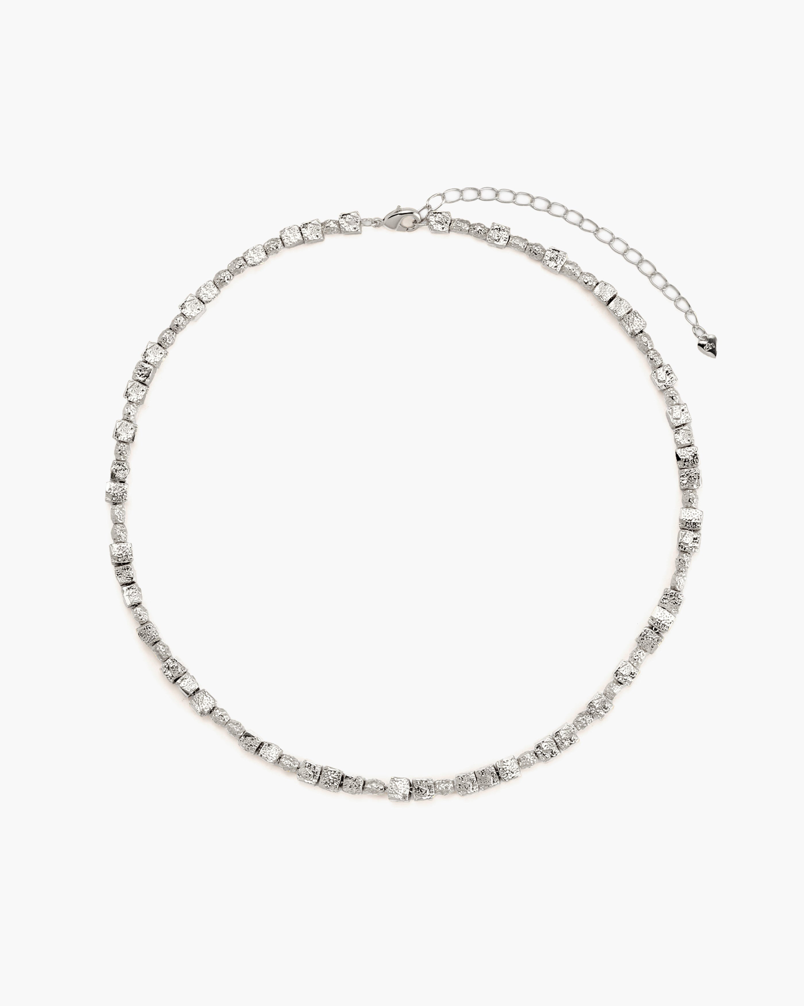 Textured Square Necklace