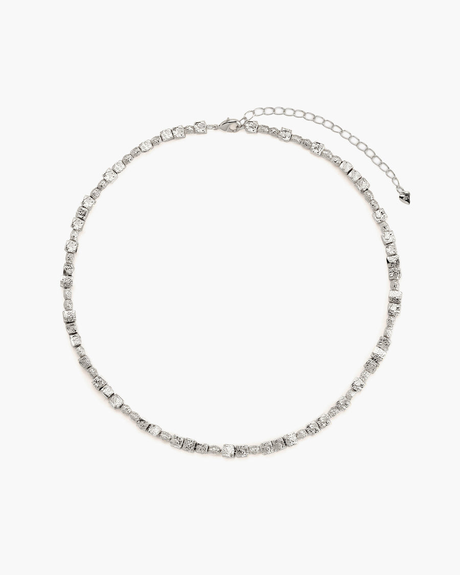 Textured Square Necklace