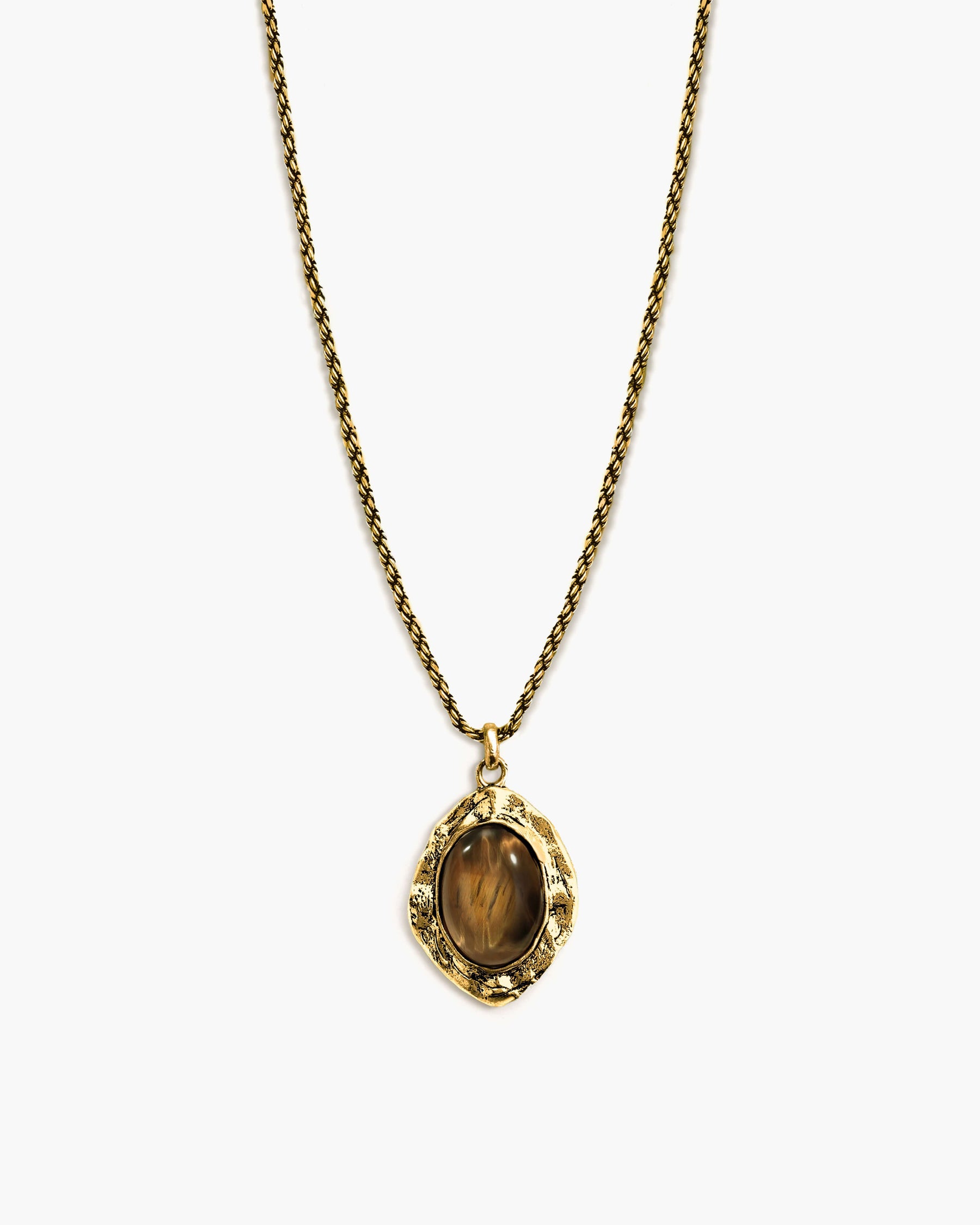Gold Tiger's Eye Savannah Long Necklace